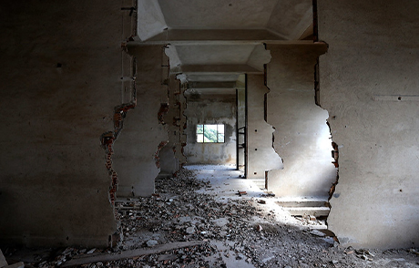 bâtiment en ruine